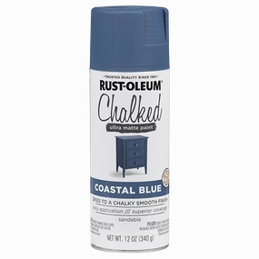 12 OZ Chalked Paint Ultra Matte Spray Paint - Coastal Blue