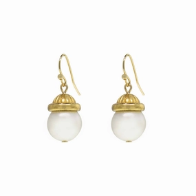 1928 Jewelry Petite Faux Pearl Drop Earrings