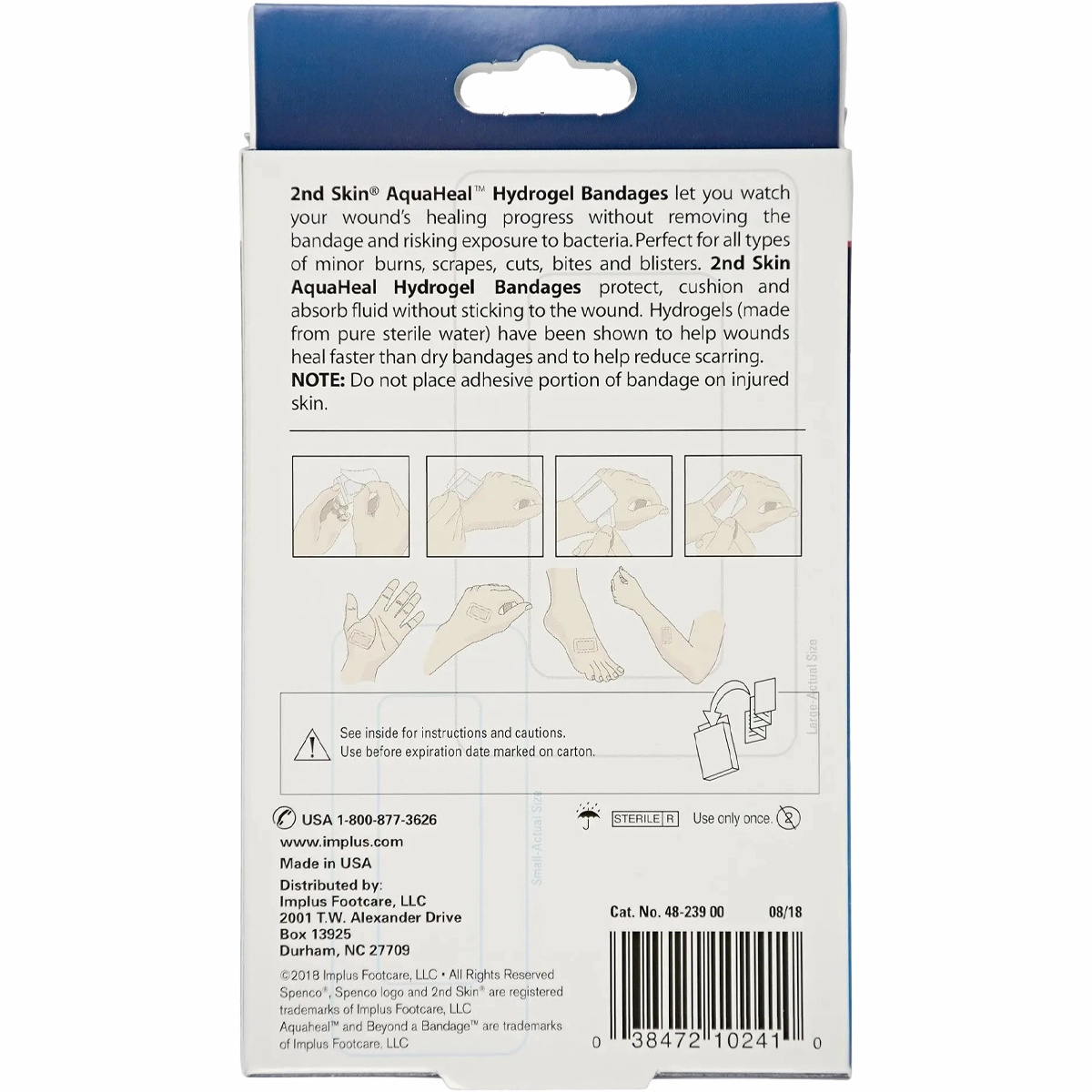 2nd Skin AquaHeal Hydrogel Bandages