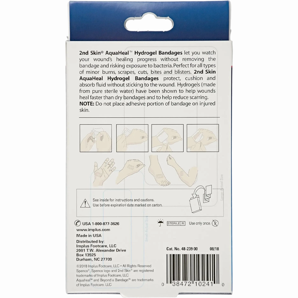 2nd Skin AquaHeal Hydrogel Bandages