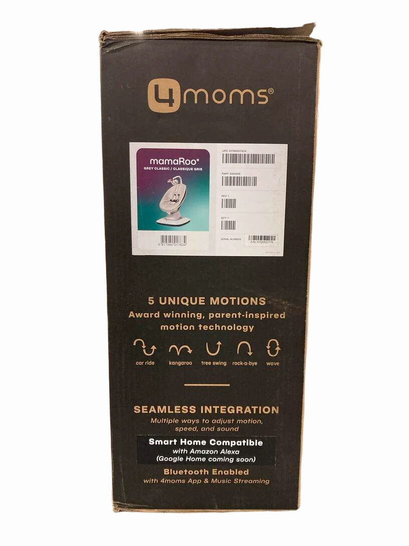 4moms MamaRoo Multi-Motion Baby Swing, Grey Classic