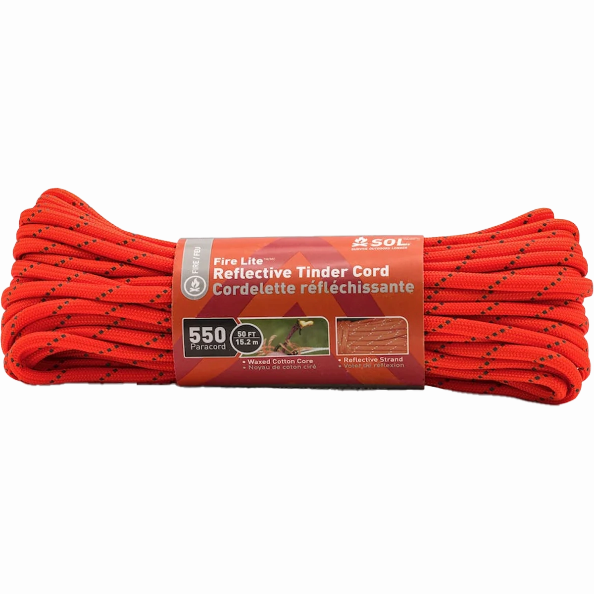 550 Reflective Tinder Cord - 50ft