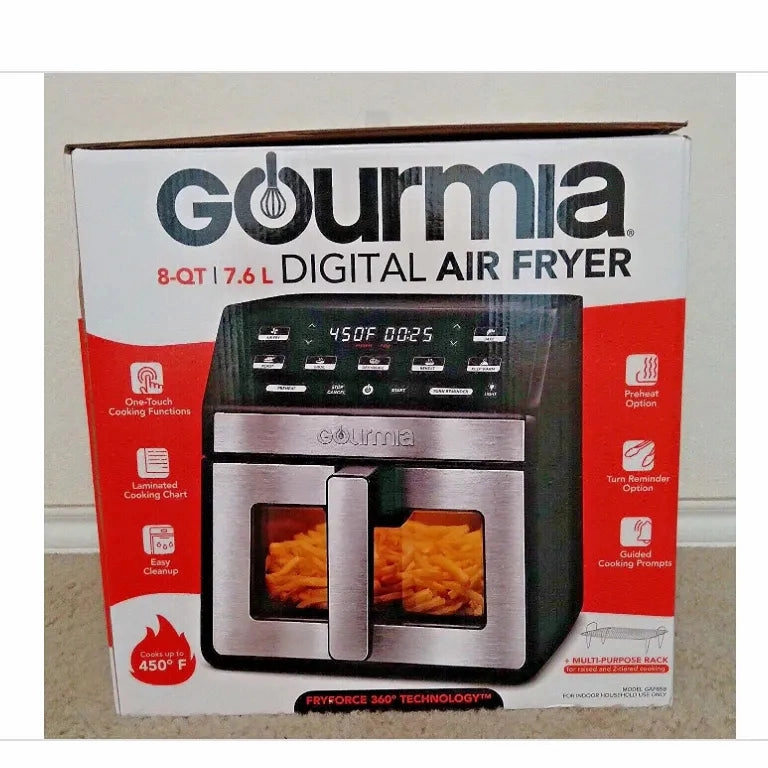 8qt. Digital Air Fryer With Window