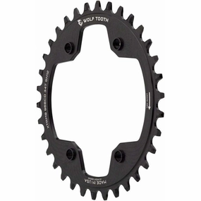 96 Asymmetric BCD, 4-Bolt, Drop-Stop, For Shimano Cranks, Use 12-Spd Hyperglide  Chain