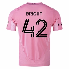adidas Yannick Bright Inter Miami CF Authentic Home Jersey 25/26 w/ MLS Patches   Sponsor (Easy Pink)