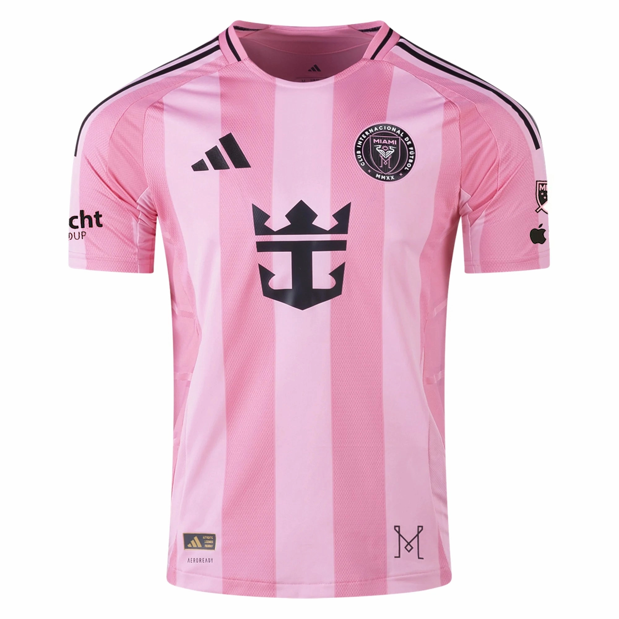 adidas Yannick Bright Inter Miami CF Authentic Home Jersey 25/26 w/ MLS Patches   Sponsor (Easy Pink)