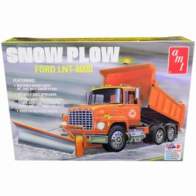 AMT 1/25 Model Kit - Skill 3 Ford LNT-8000 Snow Plow Truck Chrome Plated Parts Plastic