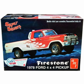 AMT 1/25 Model Kit Skill - 2 1978 Ford 4x4 Pickup Truck "Firestone Super Stones"