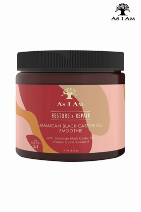 AS I AM RESTORE & REPAIR JAMAICAN BLACK CASTOR OIL SMOOTHIE 16oz