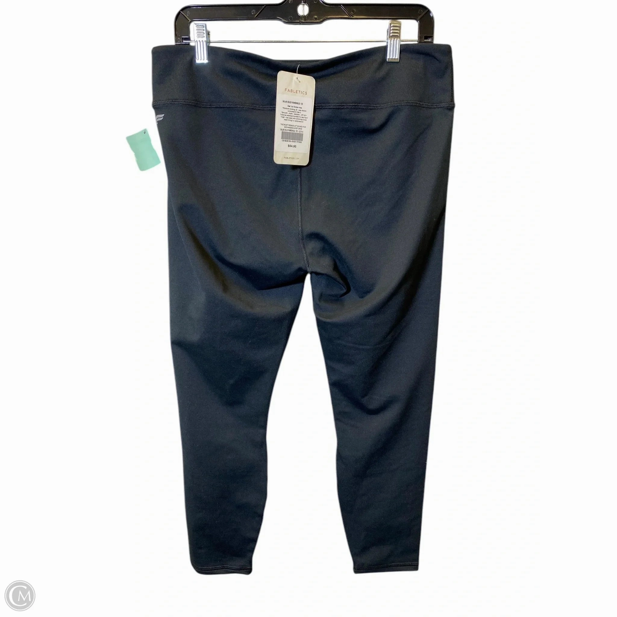 Athletic Leggings Capris By Fabletics In Black, Size: Xl