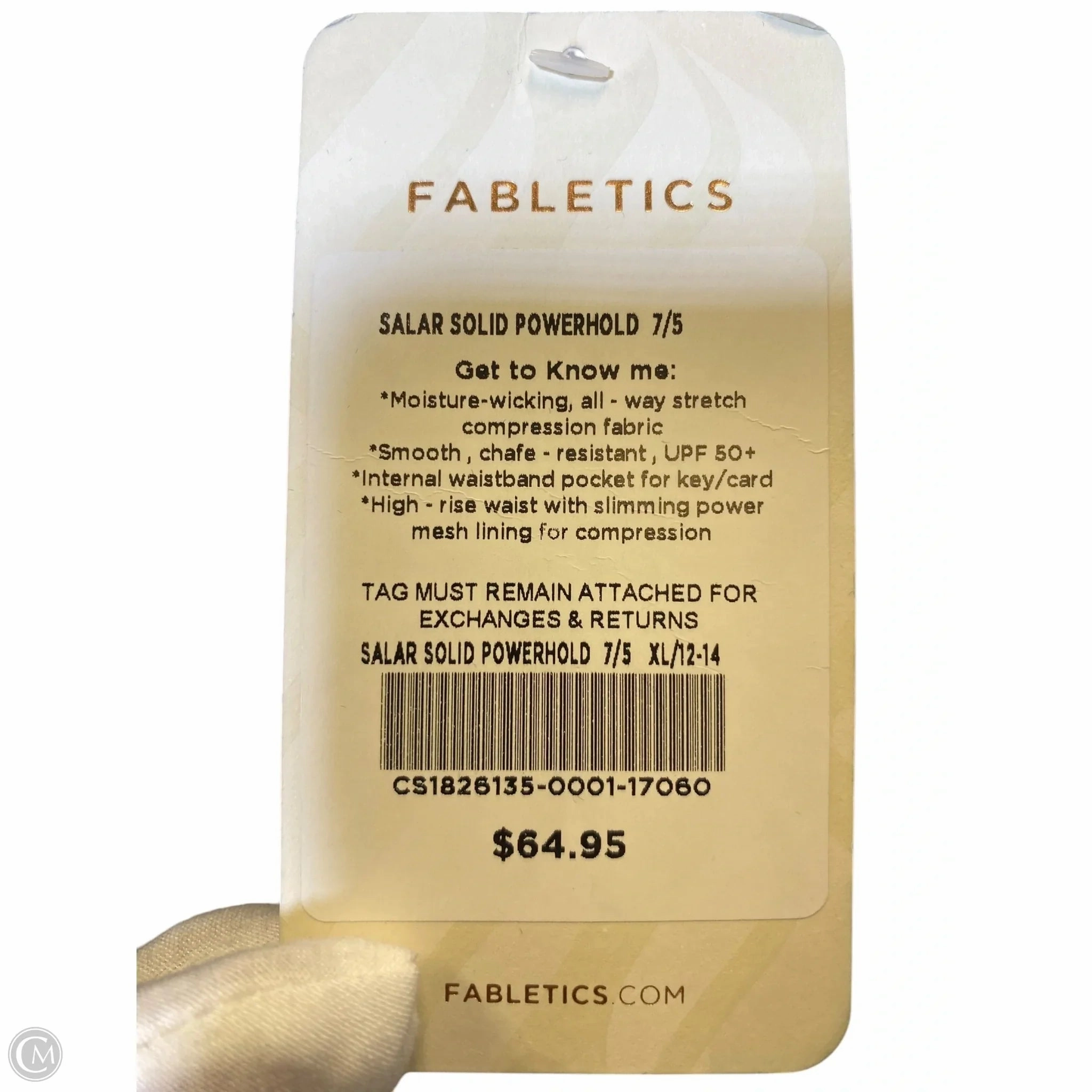 Athletic Leggings Capris By Fabletics In Black, Size: Xl