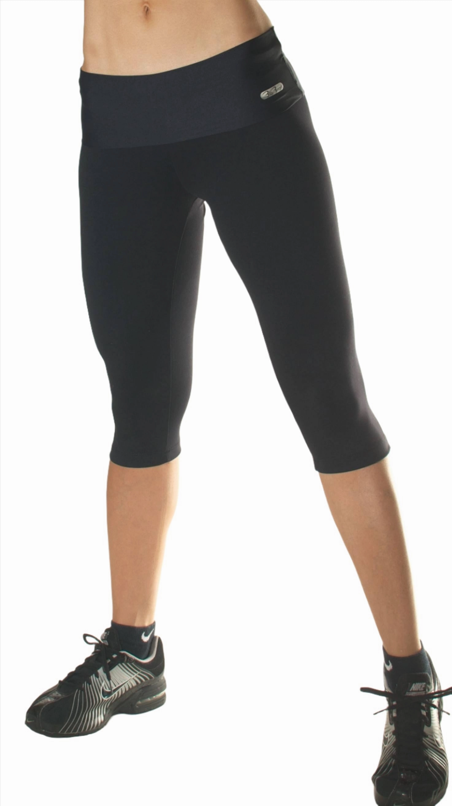 Bia Brazil Activewear Solid Roll Down Capri SL072S