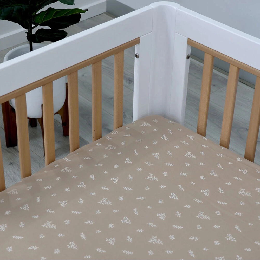 Bubba Blue Organic Chestnut 2pk Cot Fitted Sheets