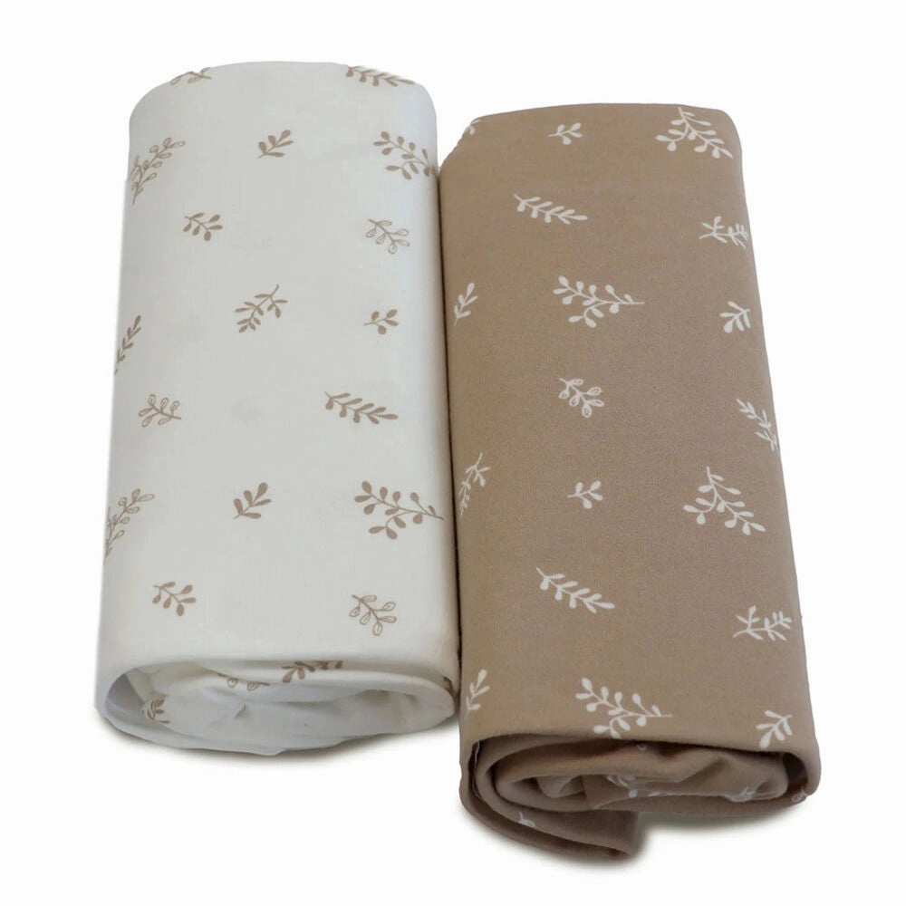 Bubba Blue Organic Chestnut 2pk Cot Fitted Sheets