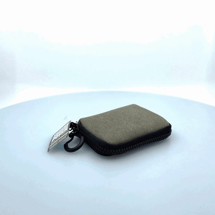 Canvas Smoking Pouch with Zipper  - 6 Pieces Per Retail Ready Display 26016
