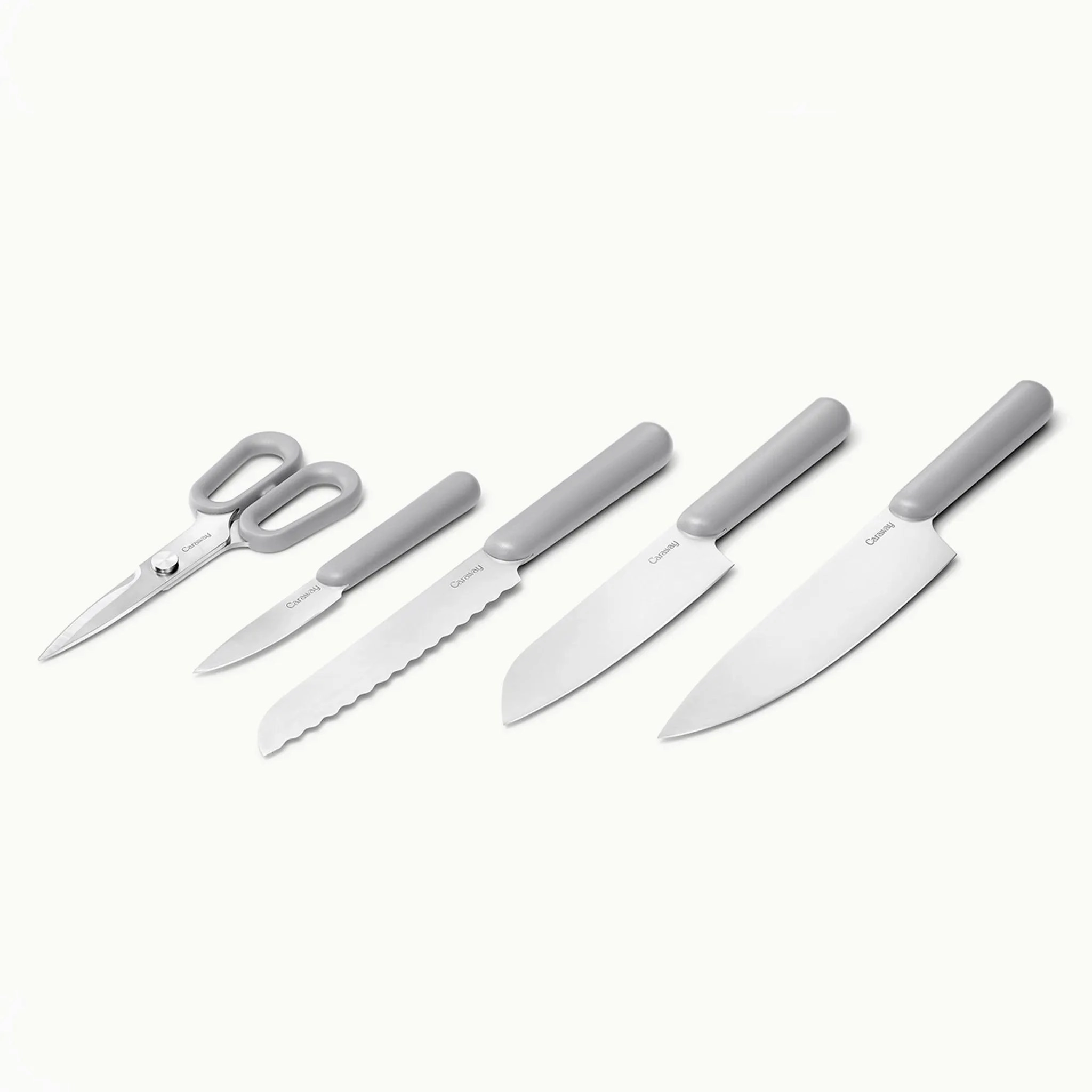 Caraway Home 5pc Knife Set - Gray