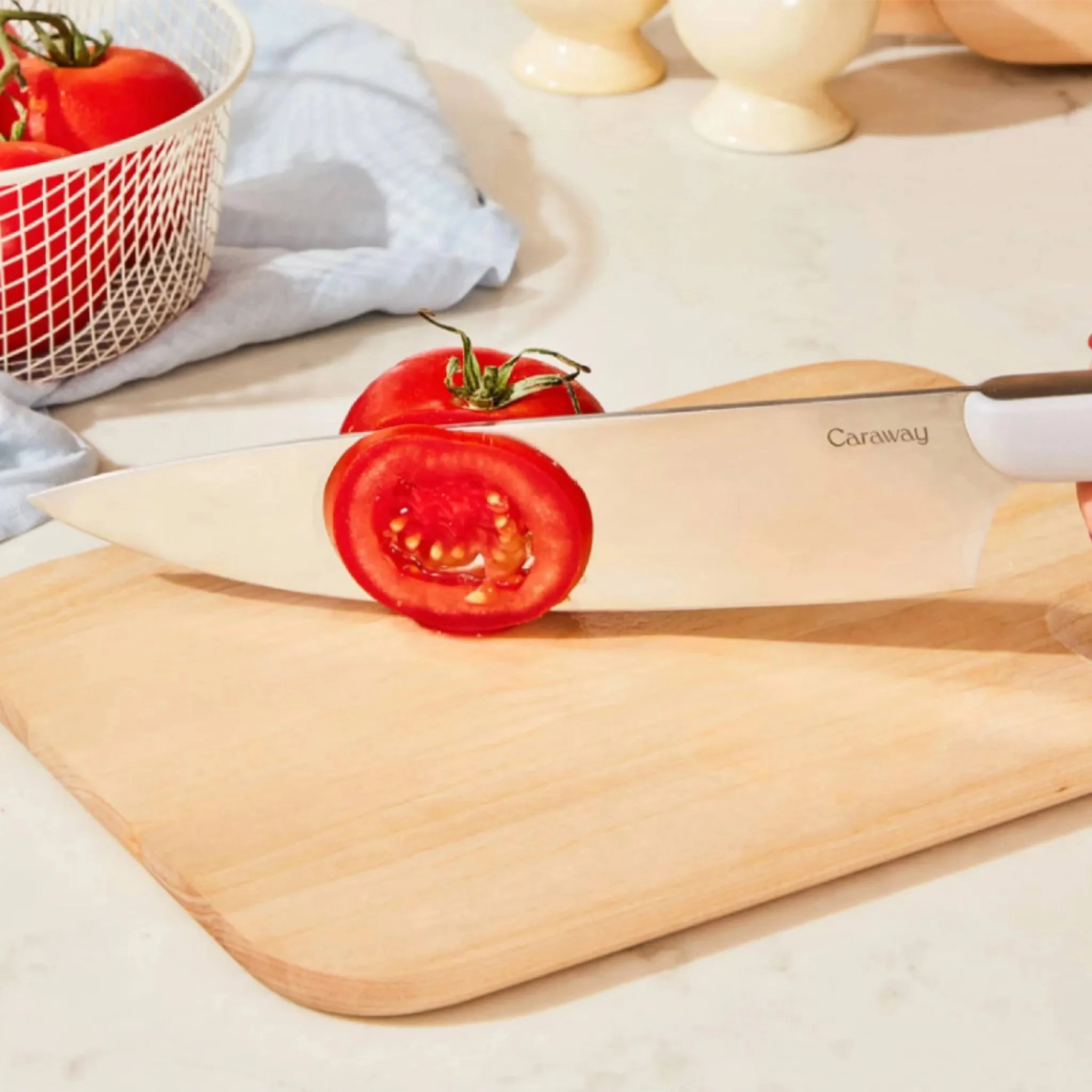Caraway Home 5pc Knife Set - Gray