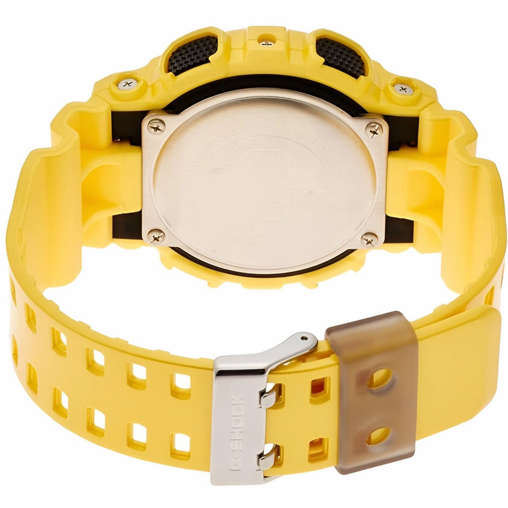 Casio Men's Watch - G-Shock Metallic Yellow Resin Strap Analog-Digital | GA110NM-9A