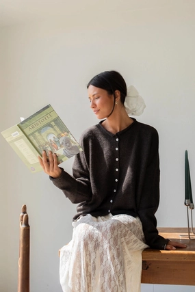 CHOCOLATE PIPER CARDIGAN