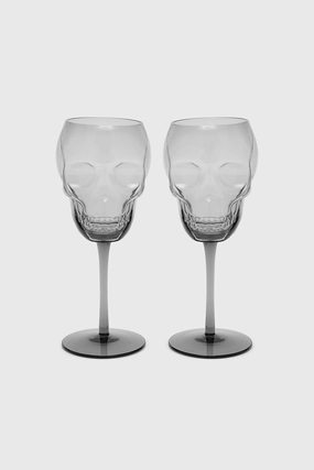 Cranium Wine Glasses [GREY]