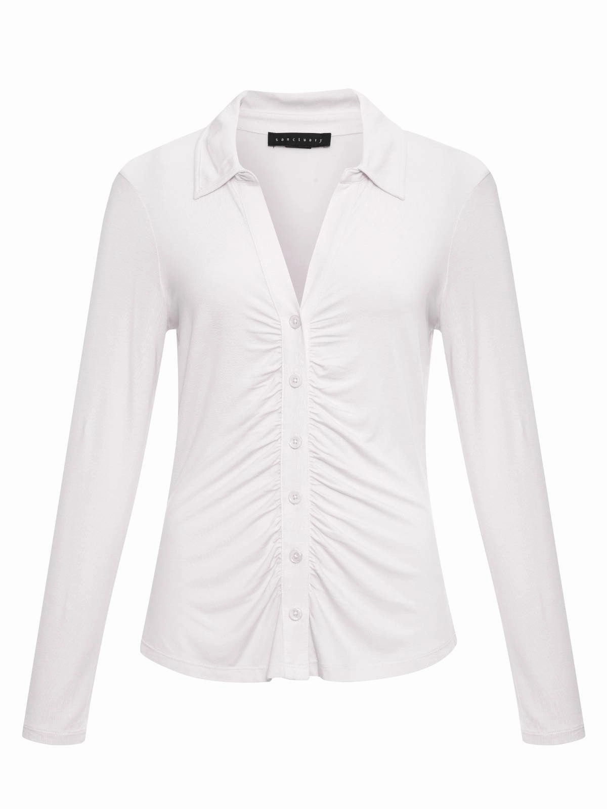 Dreamgirl Button Up Top White