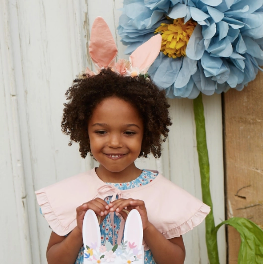 Embellished Floral Bunny Headband