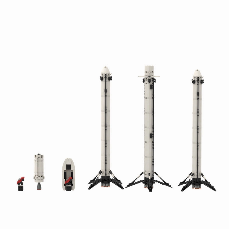 Falcon Heavy Rocket 713pcs