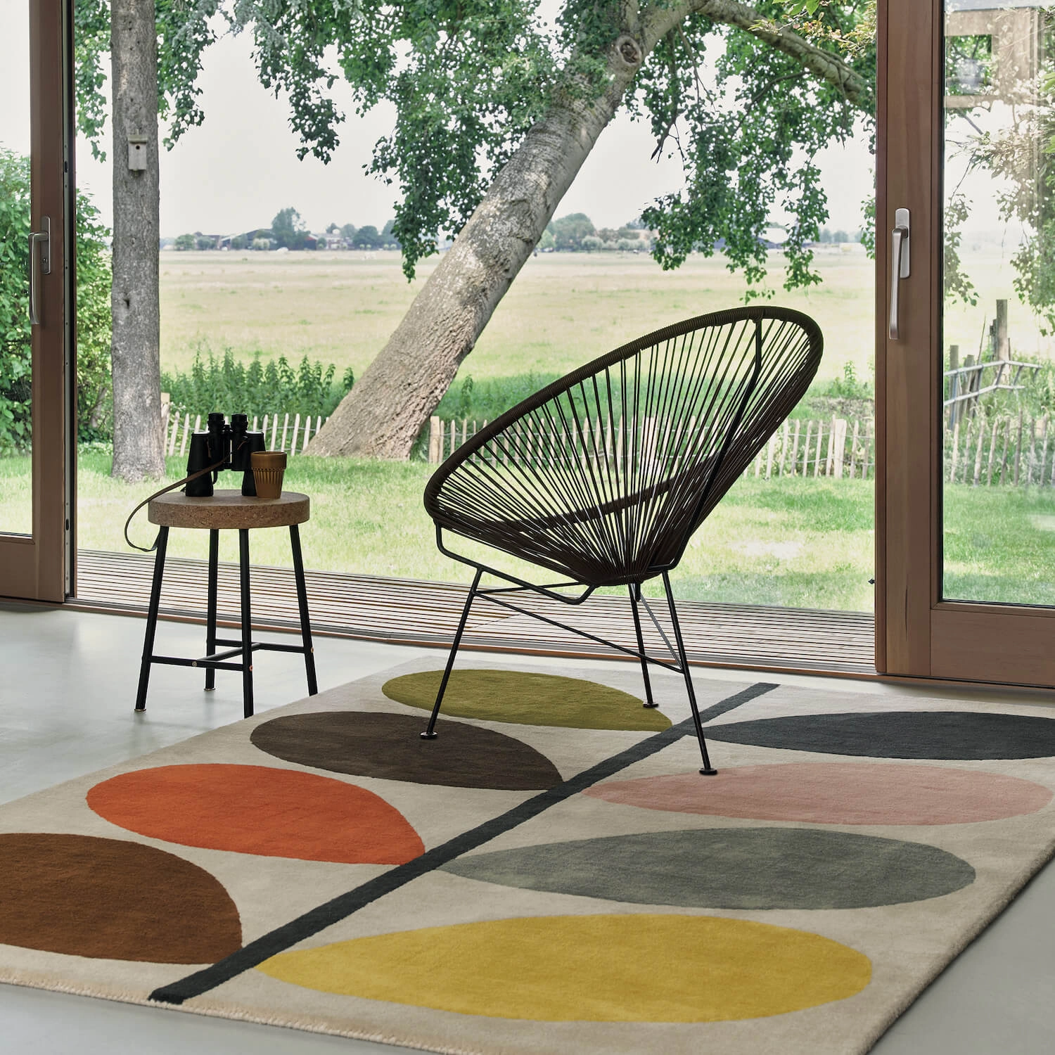 Giant Bright Multi Stem Rug
