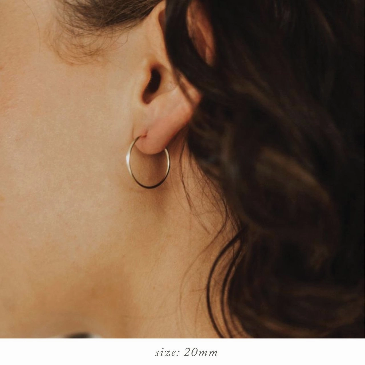 Gold Filled Live In Hoop Earrings