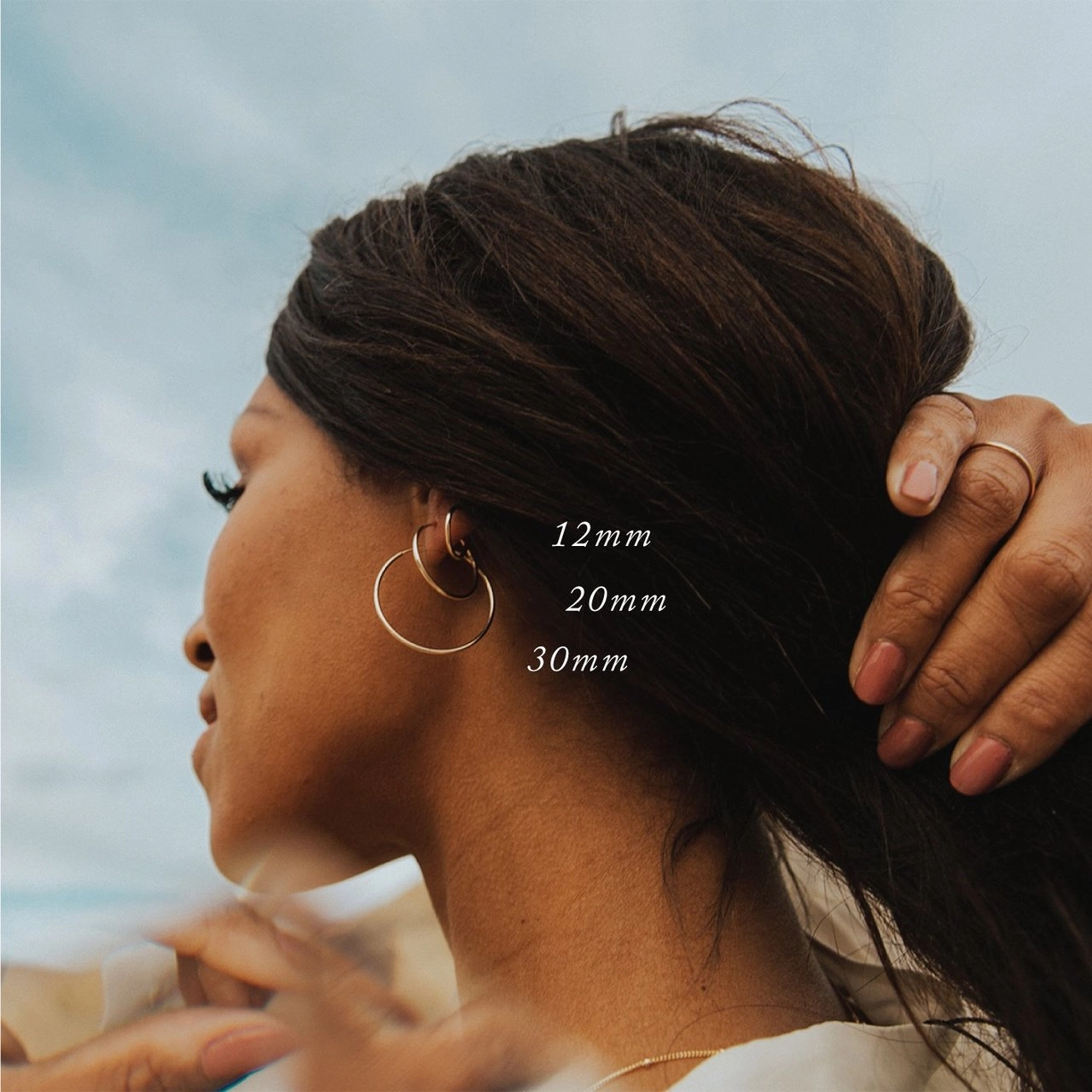 Gold Filled Live In Hoop Earrings