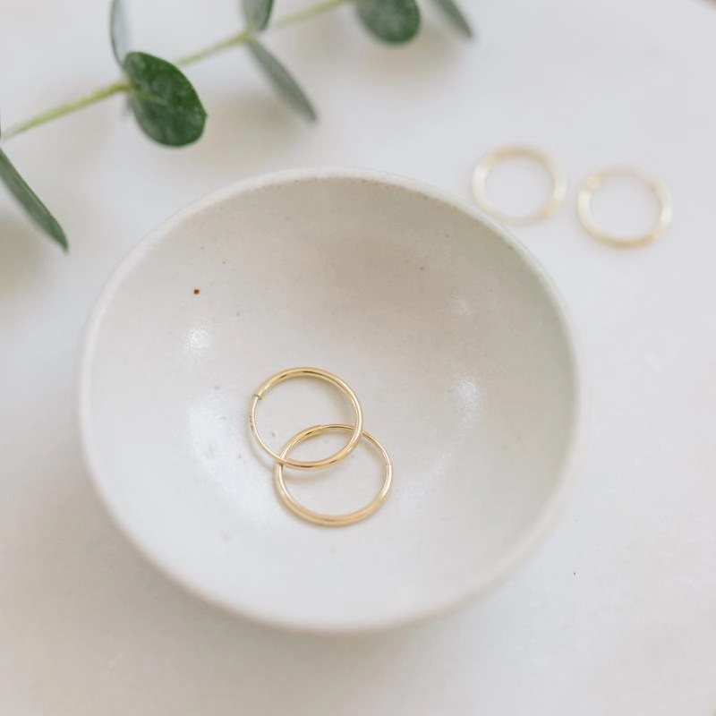 Gold Filled Live In Hoop Earrings
