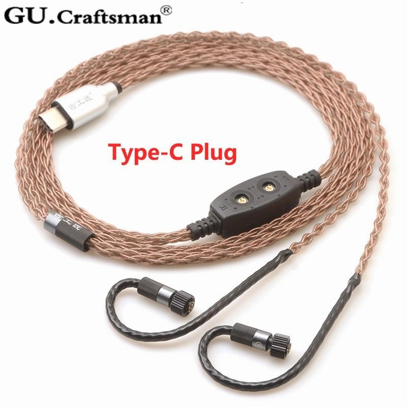 GUCraftsman 8-core 6N occ Copper Upgrade Cables for Jerry Harvey JH24 AKR03 AKR02 JH16 JH13 V3 Rosie layla RoxanneⅡ