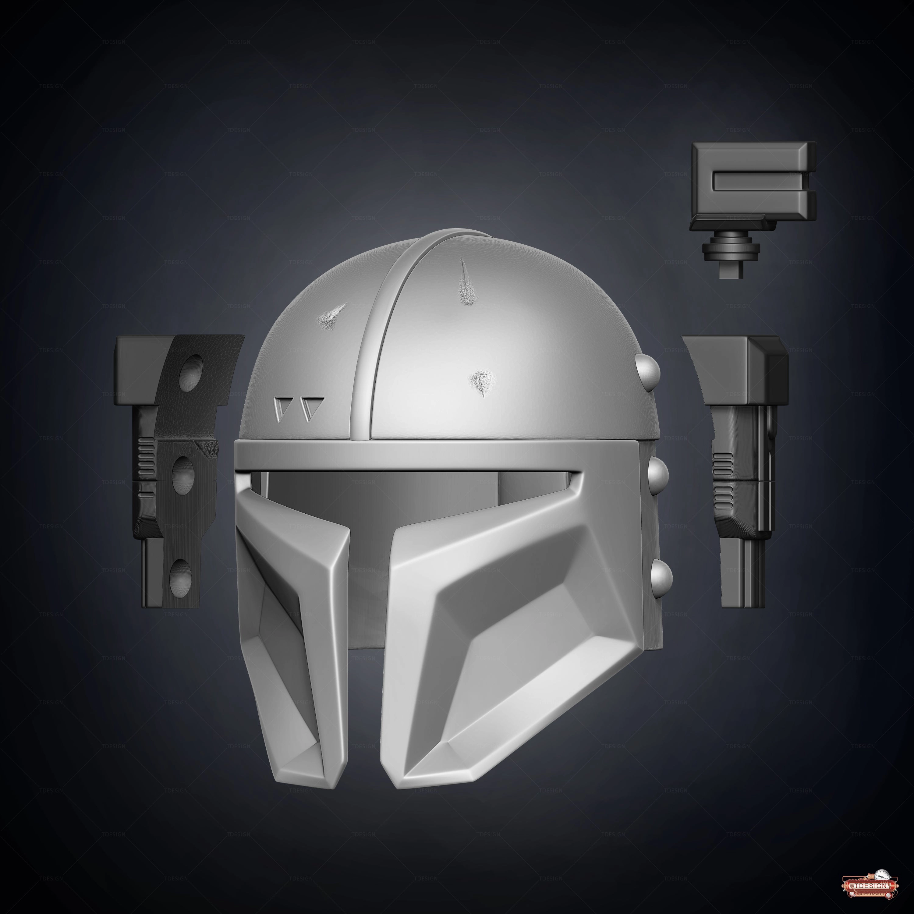 Heavy Mandalorian Helmet - 3D Print Files