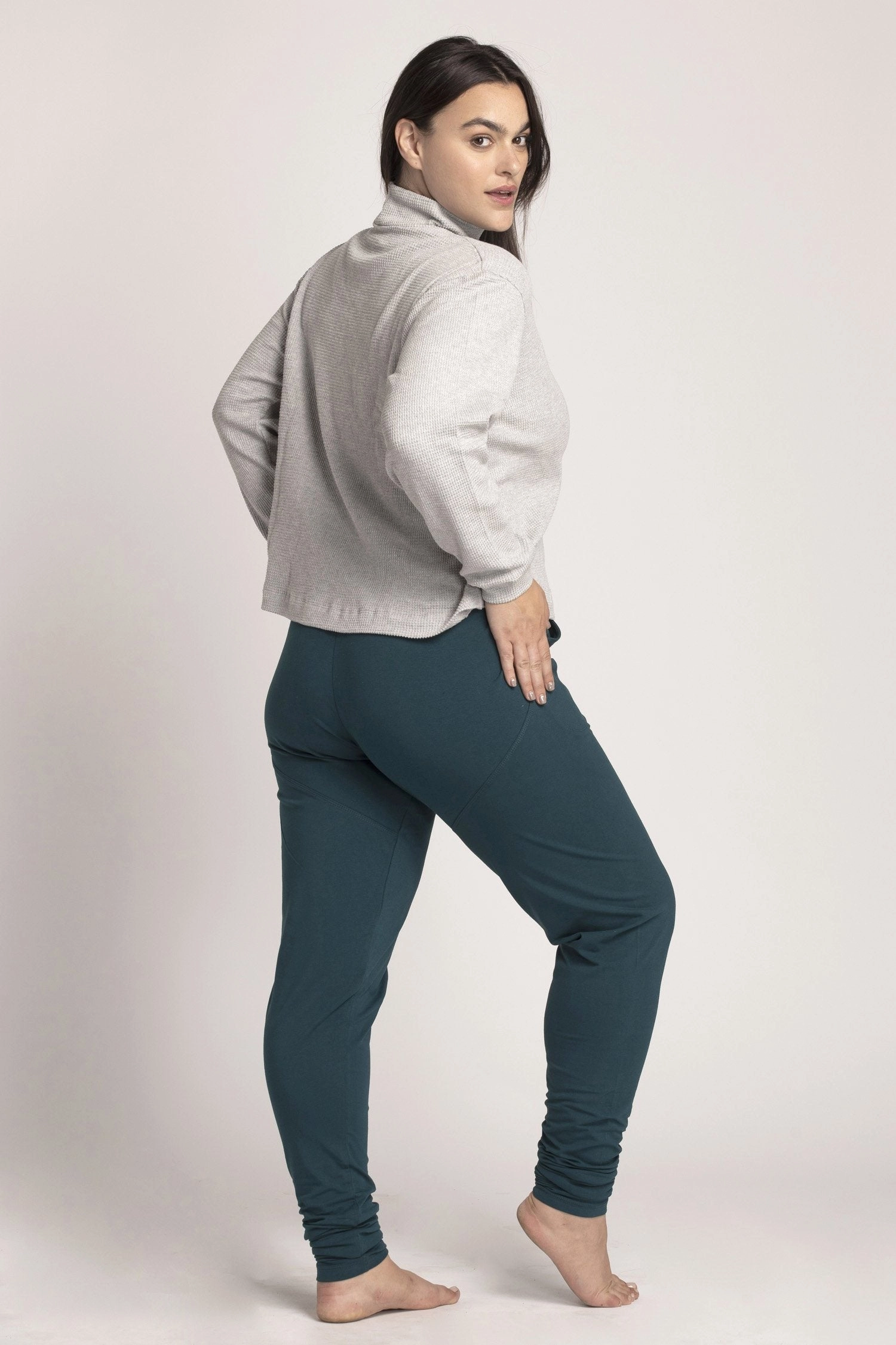 I'mPerfect Organic Cotton Extra Long Slouchy Pants 50%off