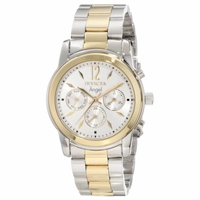Invicta 11735 Women's Angel White Dial Two Tone Stainless Steel Watch