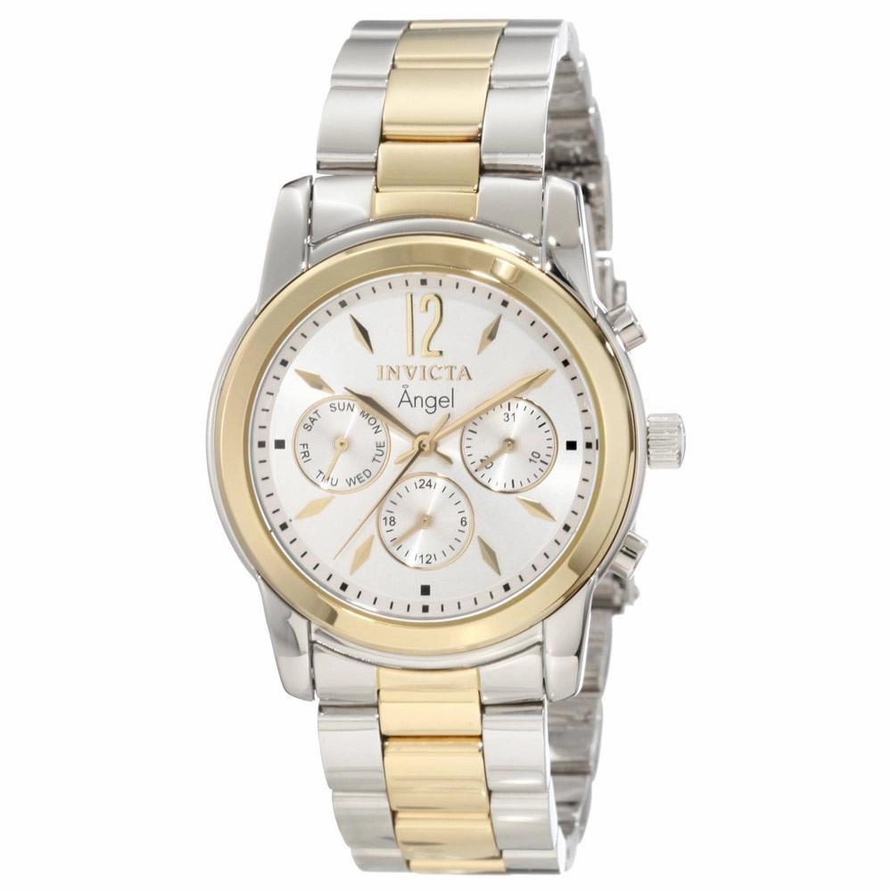 Invicta 11735 Women's Angel White Dial Two Tone Stainless Steel Watch