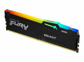 Kingston FURY Beast RGB - DDR5 - kit - 64 GB: 4 x 16 GB - DIMM 288-pin - 5600 MHz / PC5-44800 - CL40 - 1.25 V - unbuffered - KF556C40BBAK4-64