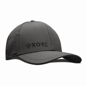KORE CREW HAT | BLACK ON GRAY