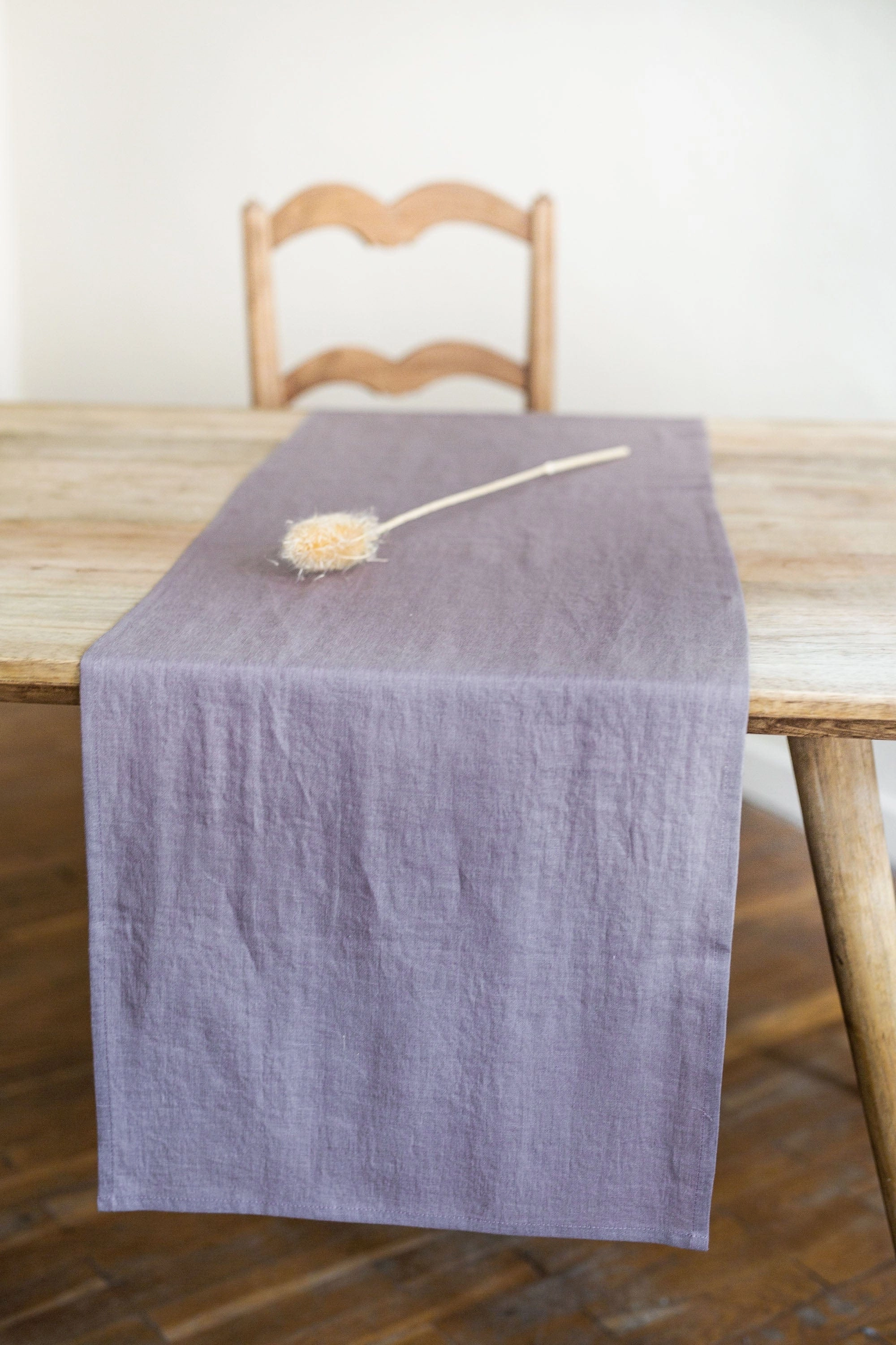 Linen Table Runner | Dusty Lavender