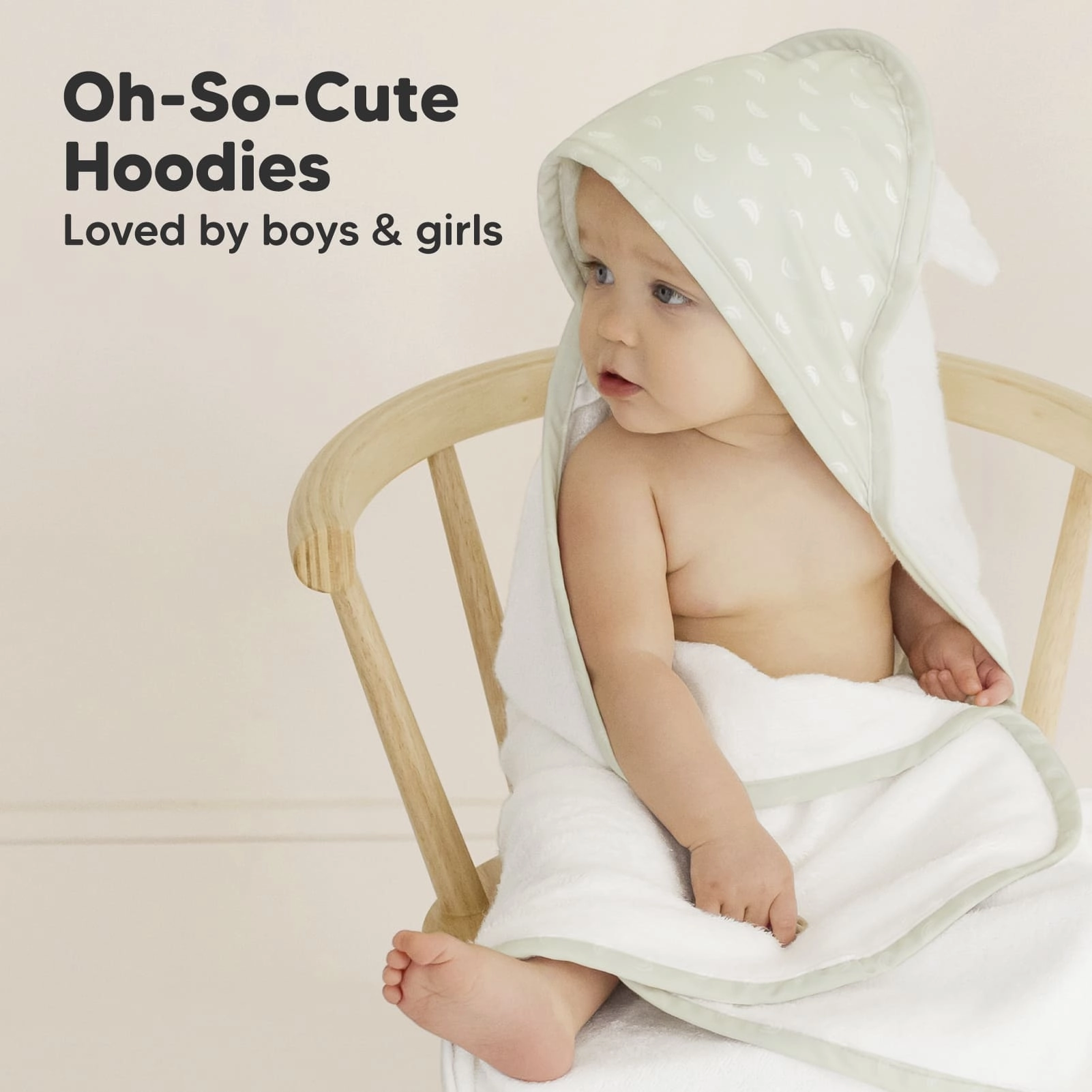 Luxe Baby Hooded Towel (Rainbow)