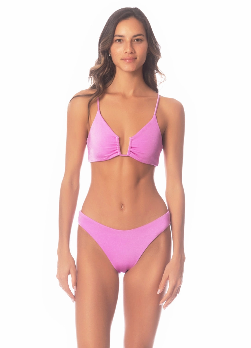 Maaji Fondant Pink Bia U Wire Bralette Bikini Top