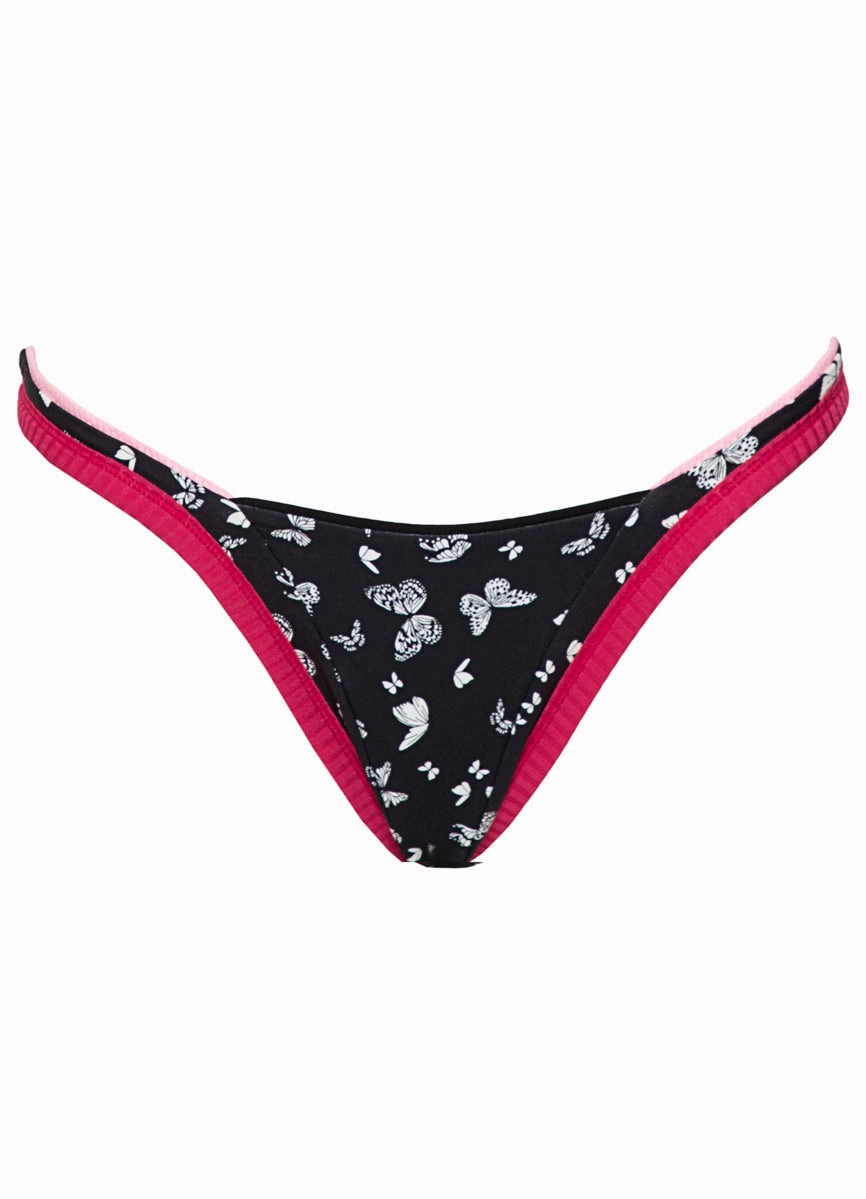 Maaji Midnight Shadow Trinity Regular Rise V Front Bikini Bottom