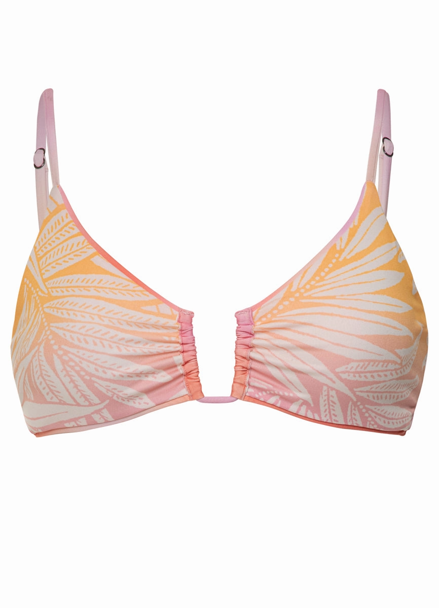 Maaji Pink Swirl Bia U Wire Bralette Bikini Top