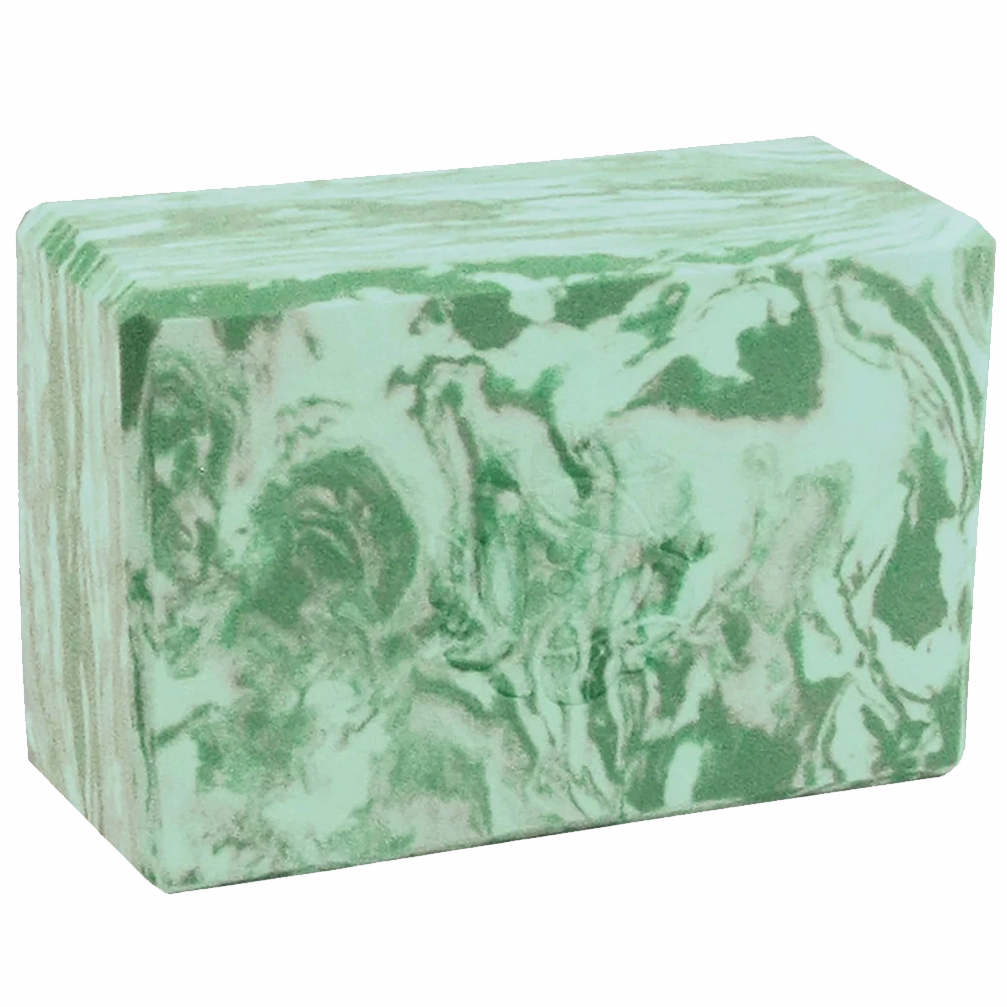 Marbled Foam Yoga Block 4"