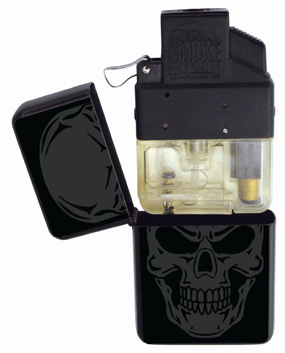 Matte Black Flip Torch Lighter - 12 Pieces Per Retail Ready Display 22381