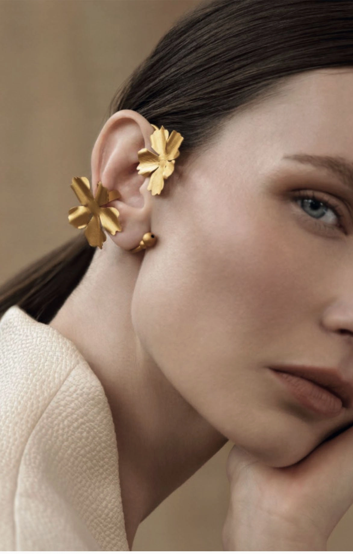 Matte Gold Samoa Ear-cuff