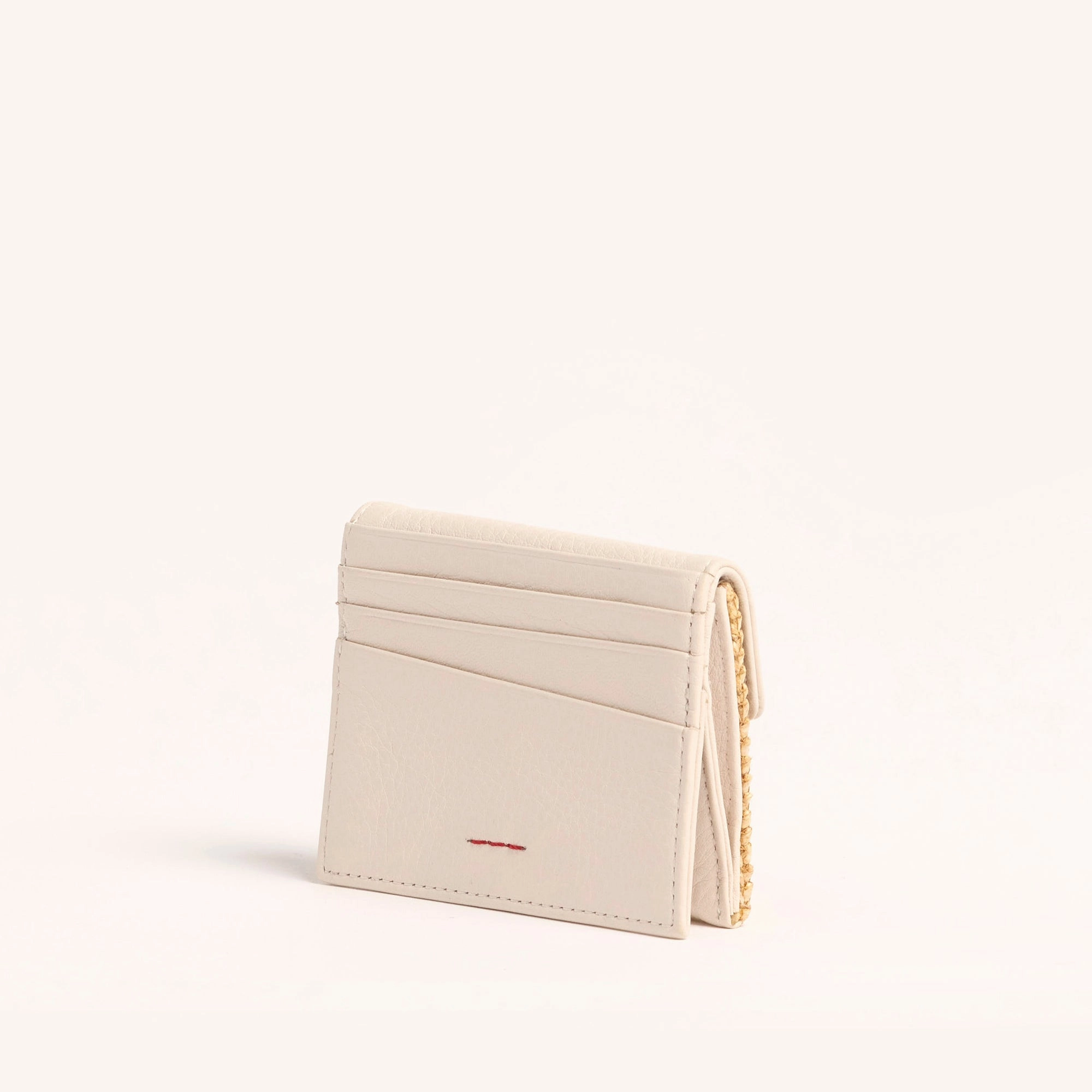 Montana Pocket | Calla Lily White Raffia/Brushed Gold