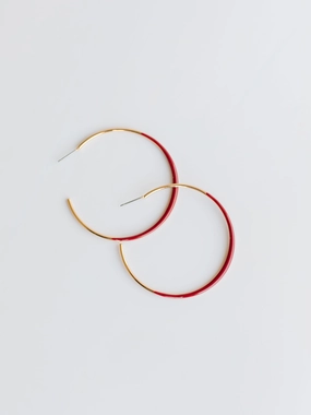 Natalie Earrings | Crimson