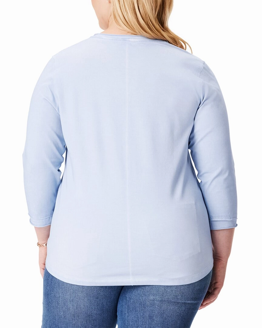 NIC ZOE Plus 3/4-Sleeve Roll V T-Shirt
