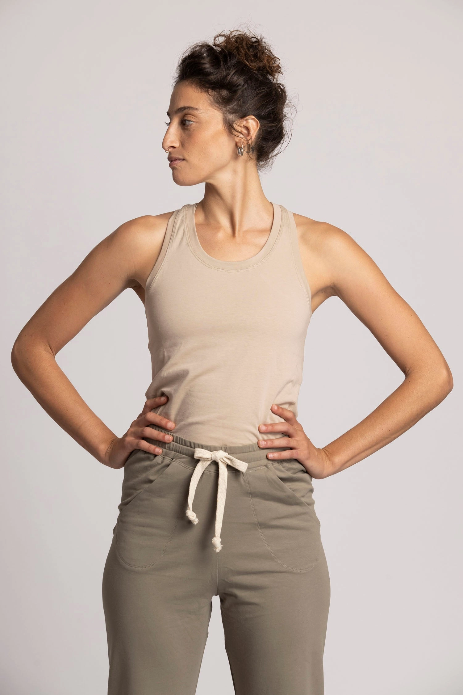 Organic Cotton Racer Tank Top